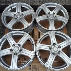 4本セット【中古】スタッドレス 215/55R17 トーヨー｜【中古】アルミホイール 17x7 5ｘ114.3 +48の画像
