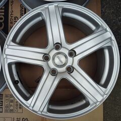 4本セット【中古】スタッドレス 215/55R17 トーヨー｜【中古】アルミホイール 17x7 5ｘ114.3 +48の画像