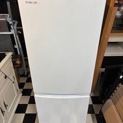 東芝 2ドア冷蔵庫 GR-U15BS-W ホワイト色 153L 2023年製　美品