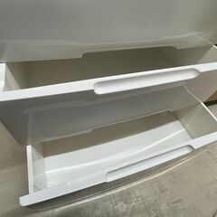 【ジモティ来店特価！！】　4段チェスト　ナチュラル×ホワイト　J-12142の画像