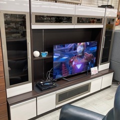 松田家具　ハイタイプTVボード3点セット　
