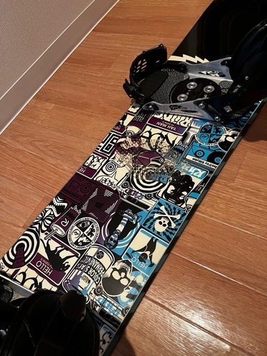 【使用回数少美品！】スノーボード 板 全長150cm スノボ ブラック　