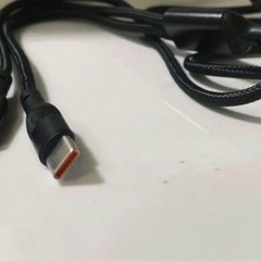 3in1 充電ケーブル USB ケーブル 3A 急速充電 1.2m ブラックの画像