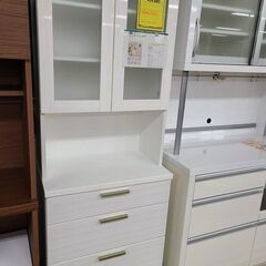 J6388　NITORI　ニトリ　キッチンボード　ソレル70DB-WH　ホワイト　クリーニング済　【リユースのサカイ柏店】　参考価格44,990円
