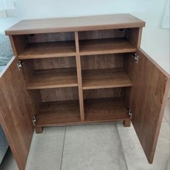 ⁂取引中⁂木目　キャビネット　棚　 美品の画像