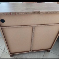 ⁂取引中⁂木目　キャビネット　棚　 美品の画像