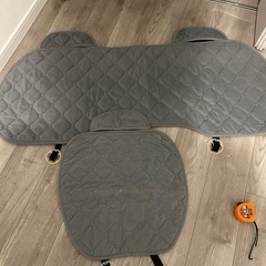 車座席のシート　後部座席と前の座席のセット　グレー
