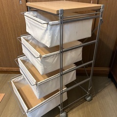 帆布チェスト 4段　45×37×89