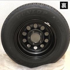 【新車外し】スズキ ジムニーシエラ スペアタイヤ ホイール 1本 カバー付きの画像