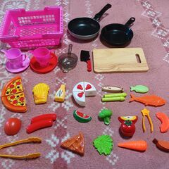 おままごとセット◆一部半端なもの含む◆本物のフライパン付き！