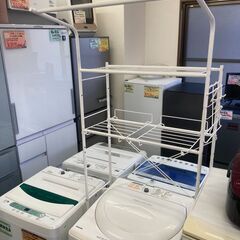 【リサイクルショップ　ピカソ　小松原】ニトリ 伸縮自在 洗濯機スチールラック DK003 ホワイト★3007★の画像