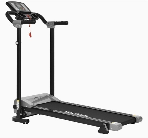 YouTen(ユーテン) ルームランナー 時速1-10km 12個のプログラムモード付 見やすい操作パネル ウォーキングマシン フィットネスマシーン トレーニングジム 家庭用静音 折りたたみ トレッドミル