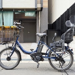 大阪府 子供乗せ 2人 ヤマハ 電動アシスト自転車 赤
