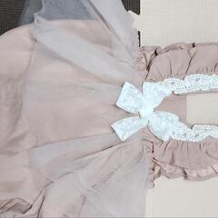 cottoli ロンパース ピンクベージュ 80cmの画像