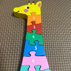 きりん　積み木　知育玩具　　の画像