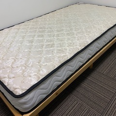 シングルベッド 脚付きすのこ マットレス