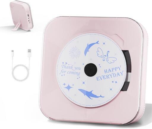 コンパクトCDプレーヤー 2000mAhバッテリー Bluetooth機能