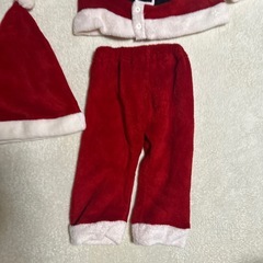 サンタ3点セット　サイズ90 の画像