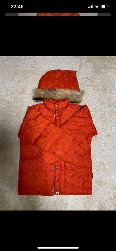 貴重apeアベイシングエイプ　フード付きダウンジャケット