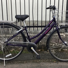 ＜美品＞ブリヂストン・アルベルト・27インチ自転車・パープル 内...