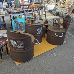 ドラム缶チェアセットの画像
