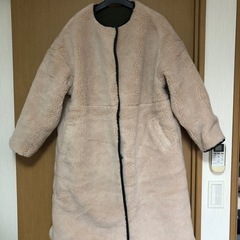 オリーブグリーン キルティングジャケット 膝丈　 の画像