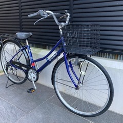 【26インチ自転車】6段変速付　美品❗️前後タイヤ新品❗️若林自転車　浜大津店　SALE中❗️の画像
