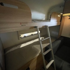 美品キャンピングトレーラー　アドリア　室内リフォーム済み　エアコン、シャワールーム、キッチン、トイレ　倉庫保管の画像