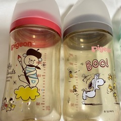 哺乳瓶　6本　果汁用哺乳瓶 1本　電子レンジ除菌セットの画像