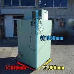 静岡製機 農産物保冷庫 GB800 保冷庫 冷蔵庫 貯蔵庫 菜庫 米 野菜 玄米 キャスター付 保管 中古 通電のみ確認の画像