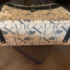 FURLA トートバッグ　グレー・ハート柄の画像