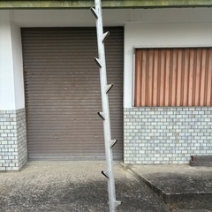 ★枝打ち梯子／2分割／アルミ梯子／山仕事／造園仕事　中古綺麗の画像