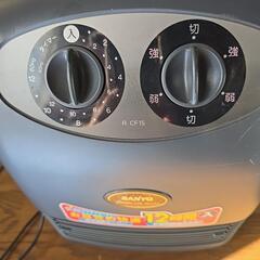 電気セラミックファンヒーターの画像