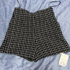 新品ツイード ショートパンツ L