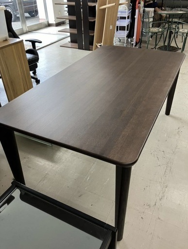 K2412-756 カリモク家具 ダイニングテーブル モカブラウン 中古美品