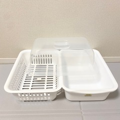 【未使用】蓋付き水切りかごの画像