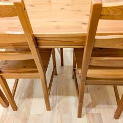 Jokkmokk ダイニングテーブル5点セット（IKEA）の画像