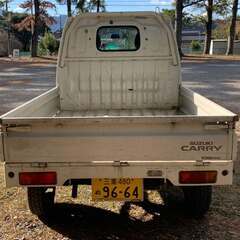購入者が決定しました。　車検令和8年2月　5万km台　平成13年式5速ミッション　引っ越しや農作業に役立つスズキのキャリー　　の画像