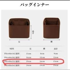 新品🌟 KINGS IN BAG 高級 バッグインバッグ ピコタン picotin22の画像