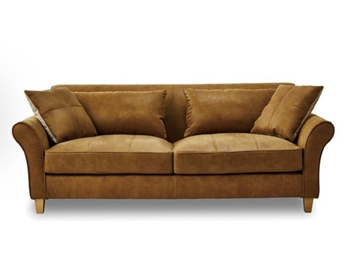 【関家具】カザル 3人掛けソファ 幅198㎝ レザーテックス