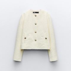 ZARA ショートテクスチャー ジャケット 新品未使用タグ付き