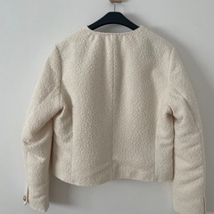ZARA ショートテクスチャー ジャケット 新品未使用タグ付きの画像