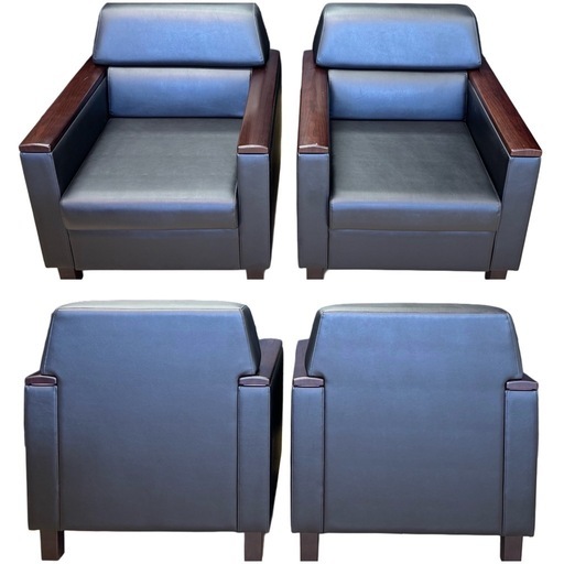 応接4点セット（OKAMURA /S-3Aシリーズ/3人掛ソファー/一人掛ソファー