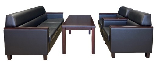 応接4点セット（OKAMURA 注文 /S-3Aシリーズ/3人掛ソファー/一人掛