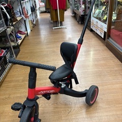 ☆ジモティー割引有☆ norikae/押し棒付き三輪車