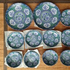 【美品】美濃焼　西洞窯 (大皿2枚　小皿5枚　 小鉢4個) 和食器の画像