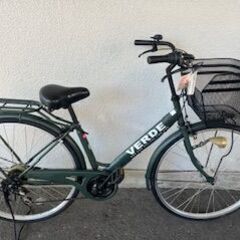 J7 ホームサイクル２７サイズ　６段変速オートライト付き　自転車専門店の中古車です★　【消費税込み・防犯登録６００円込み】