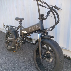 MATE BIKE MATE X250 電動アシスト自転車　サブデュードブラック 走行浅 おまけ付き