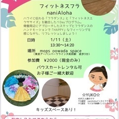 1月　ナニアロハ（フィットネスフラ）