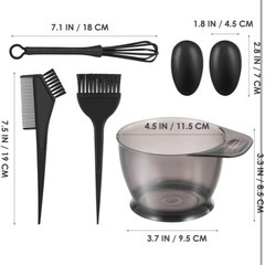 新品🌟 Frcolor ヘアカラー セルフ 髪染め 道具 セット ヘアダイブラシの画像